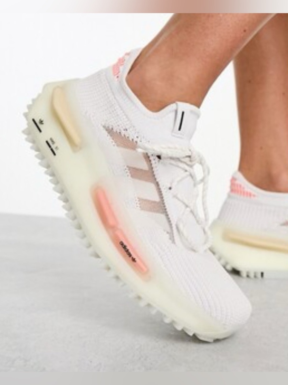 Adidas NMD S1 White Sneakers